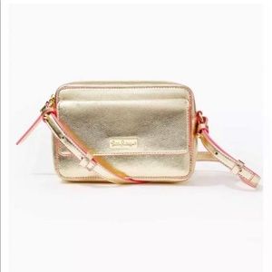 💫🆕Lilly Pulitzer Gold Crossbody Purse💫